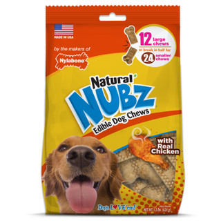 nylabone natural nubz edible dog chews